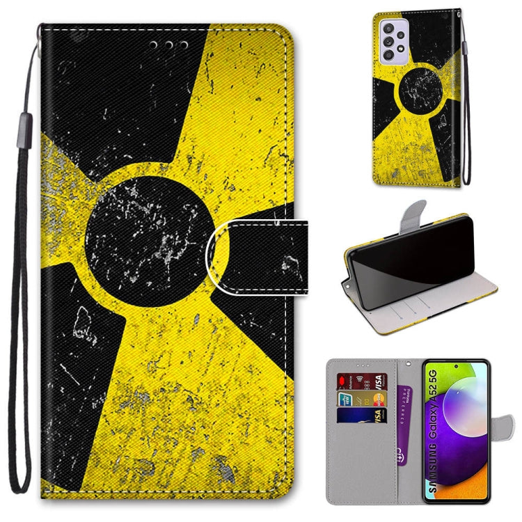 Coloured Drawing Cross Texture Horizontal Flip PU Leather Case with Holder & Card Slots & Wallet & Lanyard, For Samsung Galaxy A52 5G, For Samsung Galaxy A72 5G / 4G