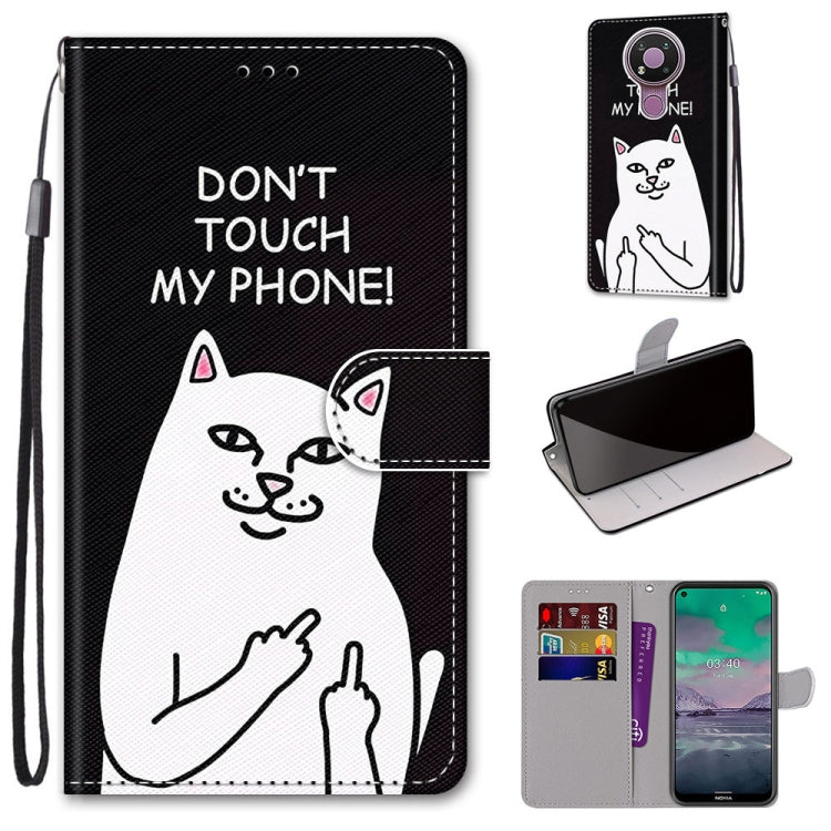 Coloured Drawing Cross Texture Horizontal Flip PU Leather Case with Holder & Card Slots & Wallet & Lanyard, For Nokia 2.4, For Nokia 3.4