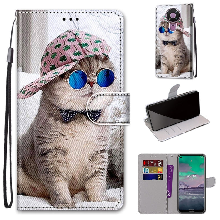 Coloured Drawing Cross Texture Horizontal Flip PU Leather Case with Holder & Card Slots & Wallet & Lanyard, For Nokia 2.4, For Nokia 3.4
