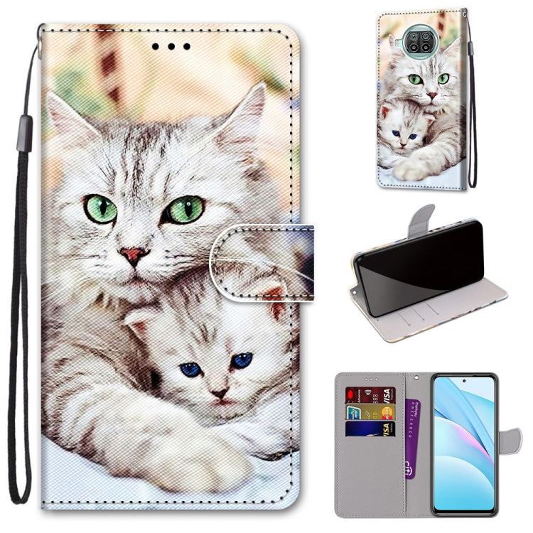 Coloured Drawing Cross Texture Horizontal Flip PU Leather Case with Holder & Card Slots & Wallet & Lanyard, For Xiaomi Mi 10T Lite, For Xiaomi Mi 10T Pro / 10T / K30s