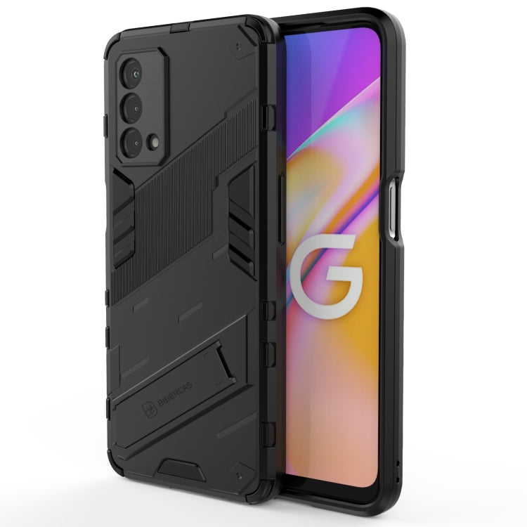 Punk Armor 2 in 1 PC + TPU Shockproof Case with Invisible Holder, For OPPO A93 5G, For OPPO A53 4G, For OPPO F17 Pro, For Realme C15, For Realme 7 Pro, For Realme 7, For OPPO Reno5 5G