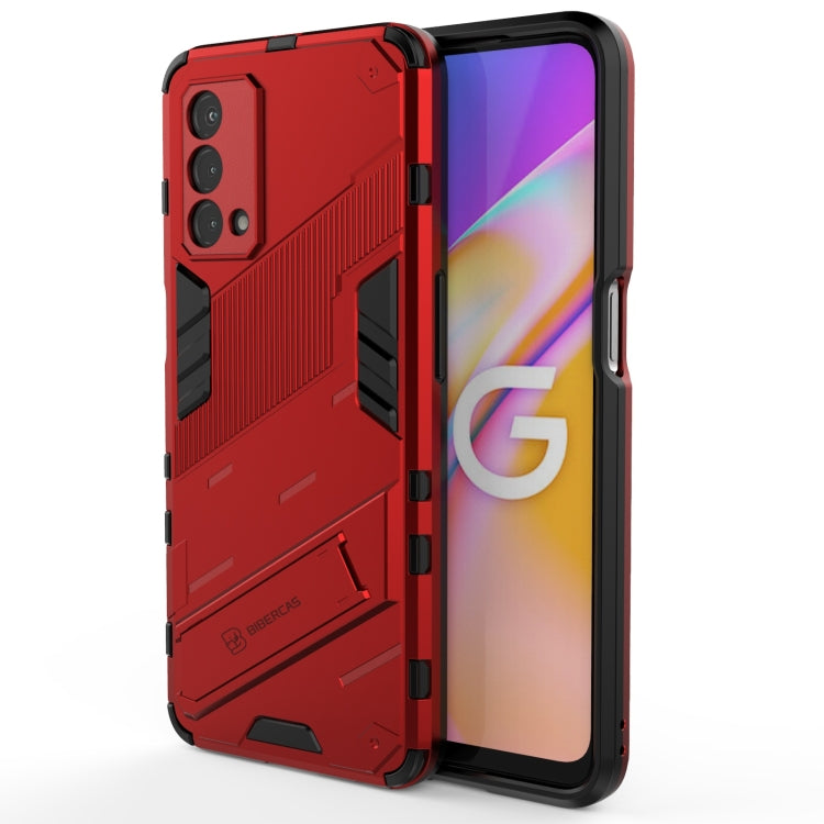 Punk Armor 2 in 1 PC + TPU Shockproof Case with Invisible Holder, For OPPO A93 5G, For OPPO A53 4G, For OPPO F17 Pro, For Realme C15, For Realme 7 Pro, For Realme 7, For OPPO Reno5 5G