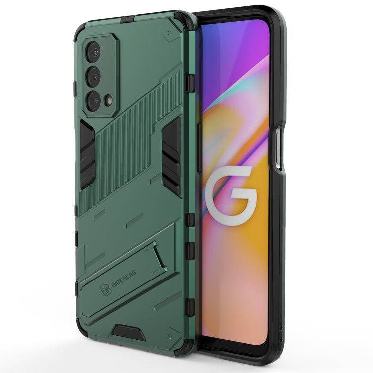 Punk Armor 2 in 1 PC + TPU Shockproof Case with Invisible Holder, For OPPO A93 5G, For OPPO A53 4G, For OPPO F17 Pro, For Realme C15, For Realme 7 Pro, For Realme 7, For OPPO Reno5 5G