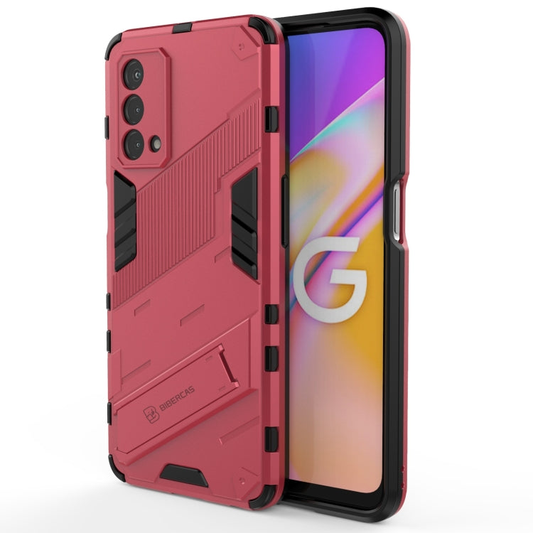 Punk Armor 2 in 1 PC + TPU Shockproof Case with Invisible Holder, For OPPO A93 5G, For OPPO A53 4G, For OPPO F17 Pro, For Realme C15, For Realme 7 Pro, For Realme 7, For OPPO Reno5 5G