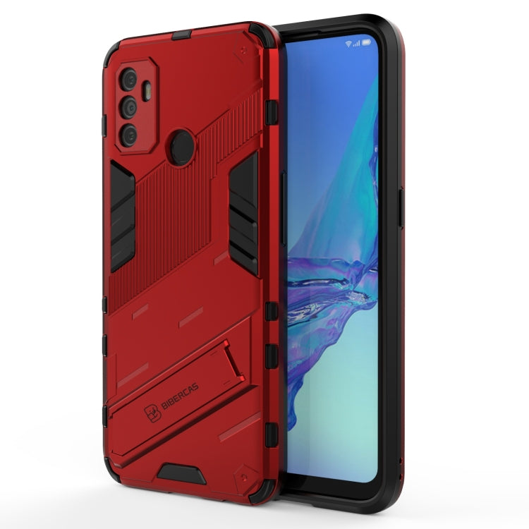 Punk Armor 2 in 1 PC + TPU Shockproof Case with Invisible Holder, For OPPO A93 5G, For OPPO A53 4G, For OPPO F17 Pro, For Realme C15, For Realme 7 Pro, For Realme 7, For OPPO Reno5 5G