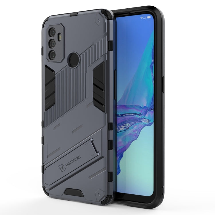 Punk Armor 2 in 1 PC + TPU Shockproof Case with Invisible Holder, For OPPO A93 5G, For OPPO A53 4G, For OPPO F17 Pro, For Realme C15, For Realme 7 Pro, For Realme 7, For OPPO Reno5 5G