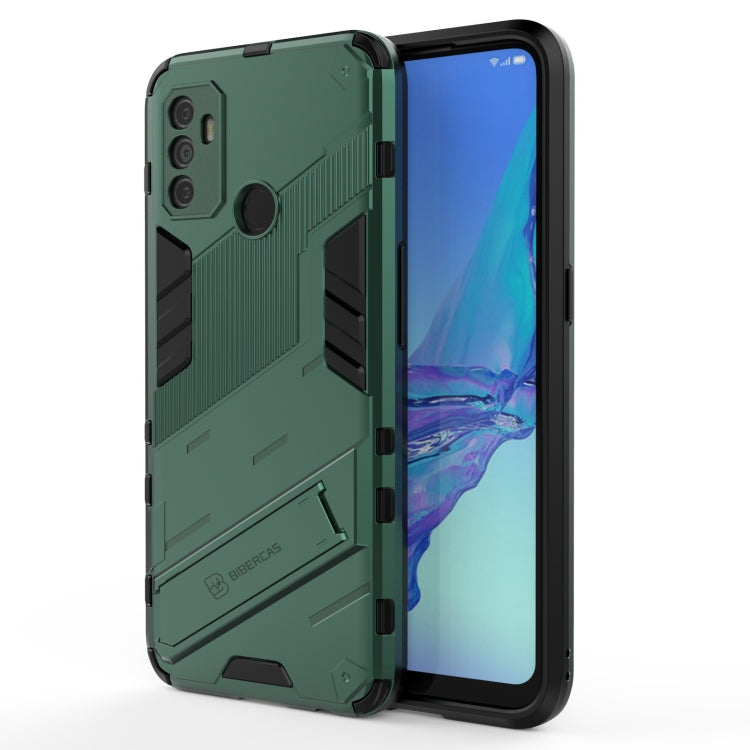 Punk Armor 2 in 1 PC + TPU Shockproof Case with Invisible Holder, For OPPO A93 5G, For OPPO A53 4G, For OPPO F17 Pro, For Realme C15, For Realme 7 Pro, For Realme 7, For OPPO Reno5 5G