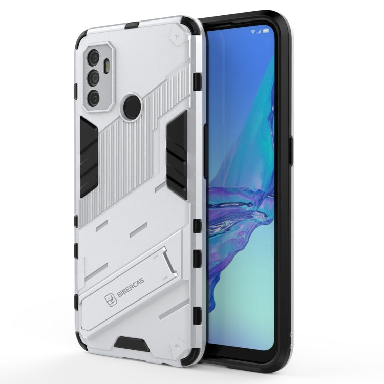 Punk Armor 2 in 1 PC + TPU Shockproof Case with Invisible Holder, For OPPO A93 5G, For OPPO A53 4G, For OPPO F17 Pro, For Realme C15, For Realme 7 Pro, For Realme 7, For OPPO Reno5 5G