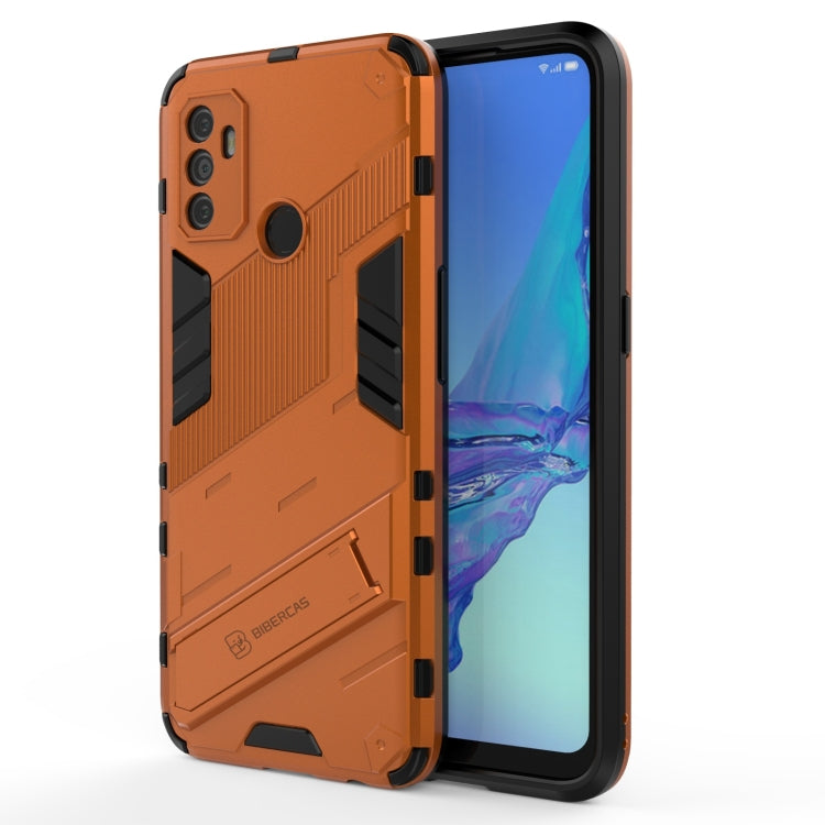 Punk Armor 2 in 1 PC + TPU Shockproof Case with Invisible Holder, For OPPO A93 5G, For OPPO A53 4G, For OPPO F17 Pro, For Realme C15, For Realme 7 Pro, For Realme 7, For OPPO Reno5 5G