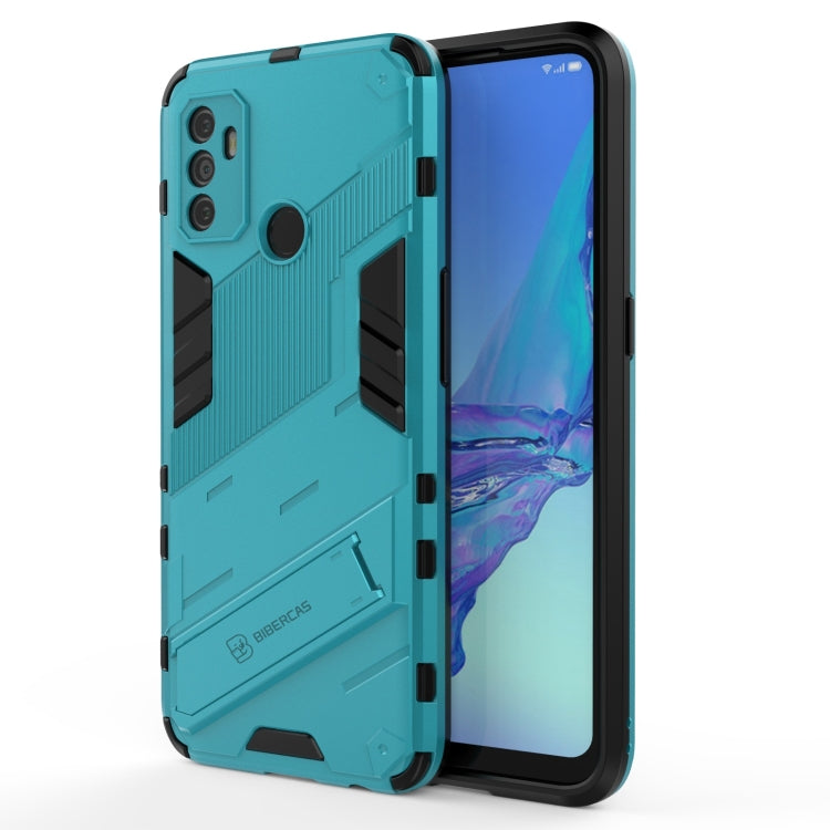 Punk Armor 2 in 1 PC + TPU Shockproof Case with Invisible Holder, For OPPO A93 5G, For OPPO A53 4G, For OPPO F17 Pro, For Realme C15, For Realme 7 Pro, For Realme 7, For OPPO Reno5 5G