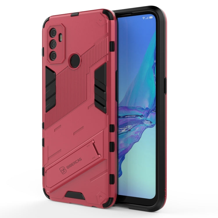 Punk Armor 2 in 1 PC + TPU Shockproof Case with Invisible Holder, For OPPO A93 5G, For OPPO A53 4G, For OPPO F17 Pro, For Realme C15, For Realme 7 Pro, For Realme 7, For OPPO Reno5 5G