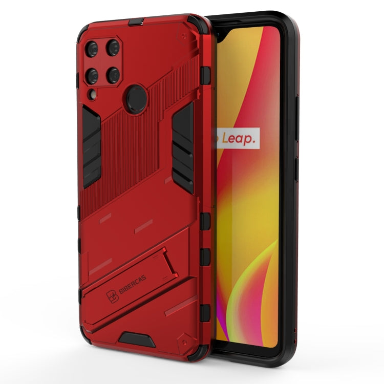 Punk Armor 2 in 1 PC + TPU Shockproof Case with Invisible Holder, For OPPO Reno5 Pro+, For Realme V15, For OPPO Realme C15, For OPPO Realme 7 Pro, For OPPO Realme 7, For OPPO Reno5 Pro, For OPPO Realme V15