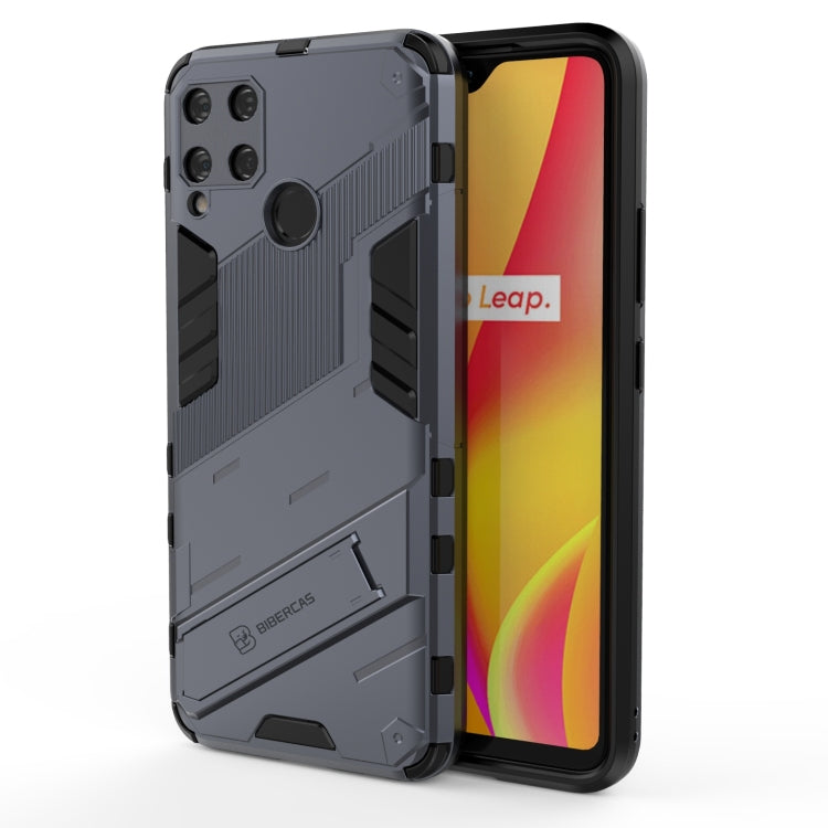 Punk Armor 2 in 1 PC + TPU Shockproof Case with Invisible Holder, For OPPO Reno5 Pro+, For Realme V15, For OPPO Realme C15, For OPPO Realme 7 Pro, For OPPO Realme 7, For OPPO Reno5 Pro, For OPPO Realme V15