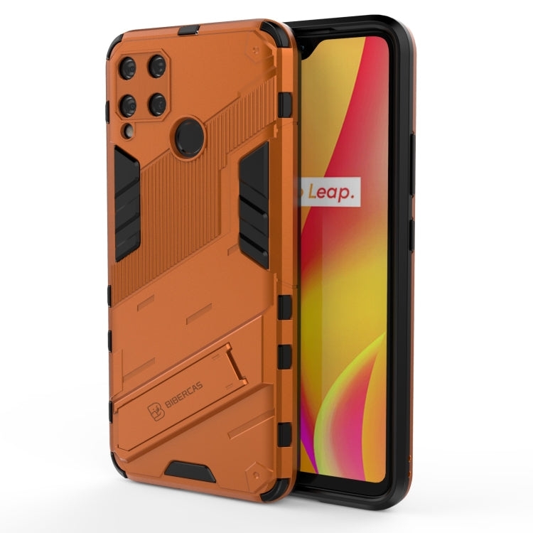 Punk Armor 2 in 1 PC + TPU Shockproof Case with Invisible Holder, For OPPO A93 5G, For OPPO A53 4G, For OPPO F17 Pro, For Realme C15, For Realme 7 Pro, For Realme 7, For OPPO Reno5 5G