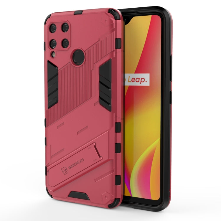 Punk Armor 2 in 1 PC + TPU Shockproof Case with Invisible Holder, For OPPO A93 5G, For OPPO A53 4G, For OPPO F17 Pro, For Realme C15, For Realme 7 Pro, For Realme 7, For OPPO Reno5 5G