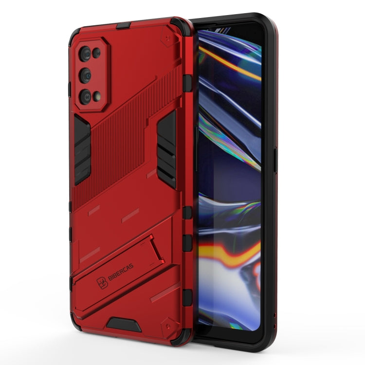 Punk Armor 2 in 1 PC + TPU Shockproof Case with Invisible Holder, For OPPO Reno5 Pro+, For Realme V15, For OPPO Realme C15, For OPPO Realme 7 Pro, For OPPO Realme 7, For OPPO Reno5 Pro, For OPPO Realme V15