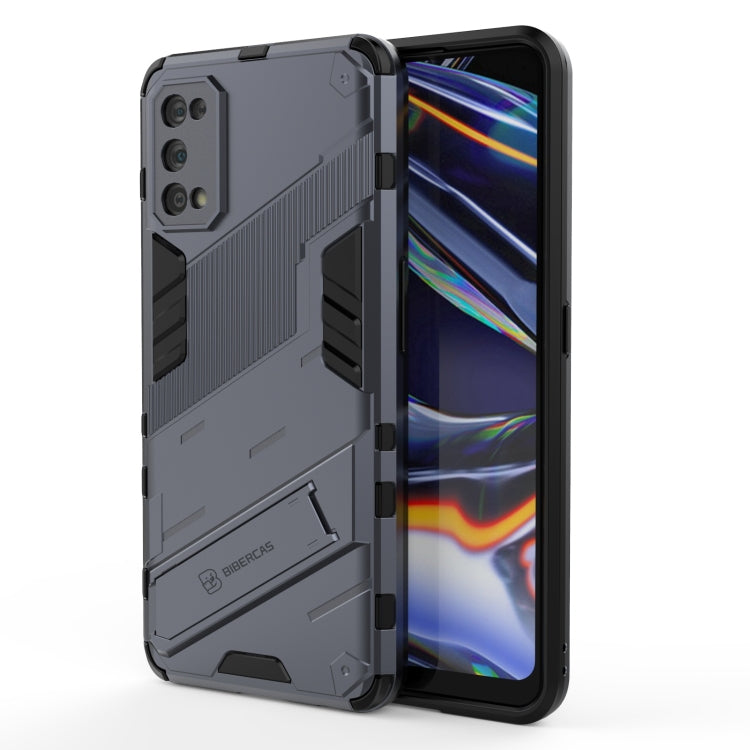 Punk Armor 2 in 1 PC + TPU Shockproof Case with Invisible Holder, For OPPO Reno5 Pro+, For Realme V15, For OPPO Realme C15, For OPPO Realme 7 Pro, For OPPO Realme 7, For OPPO Reno5 Pro, For OPPO Realme V15