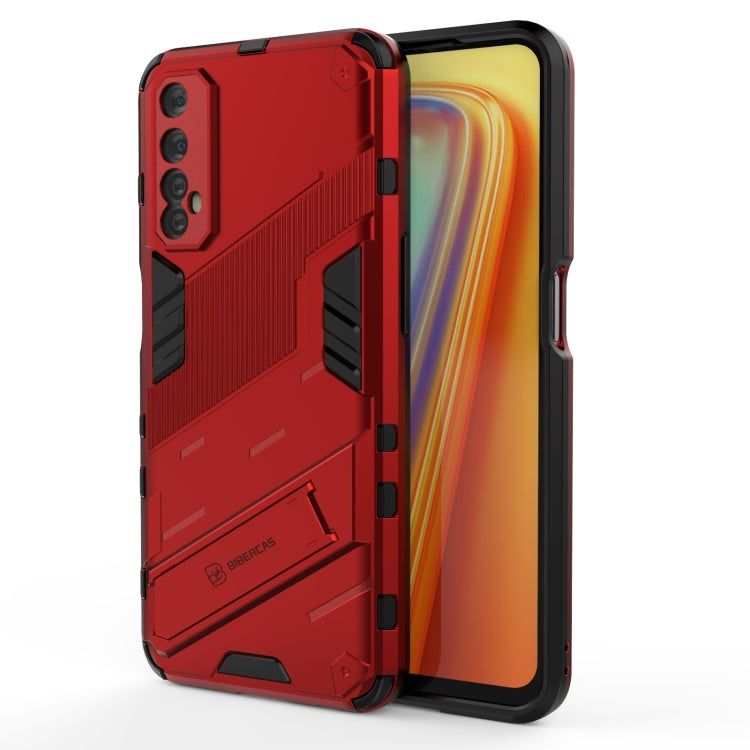 Punk Armor 2 in 1 PC + TPU Shockproof Case with Invisible Holder, For OPPO Reno5 Pro+, For Realme V15, For OPPO Realme C15, For OPPO Realme 7 Pro, For OPPO Realme 7, For OPPO Reno5 Pro, For OPPO Realme V15