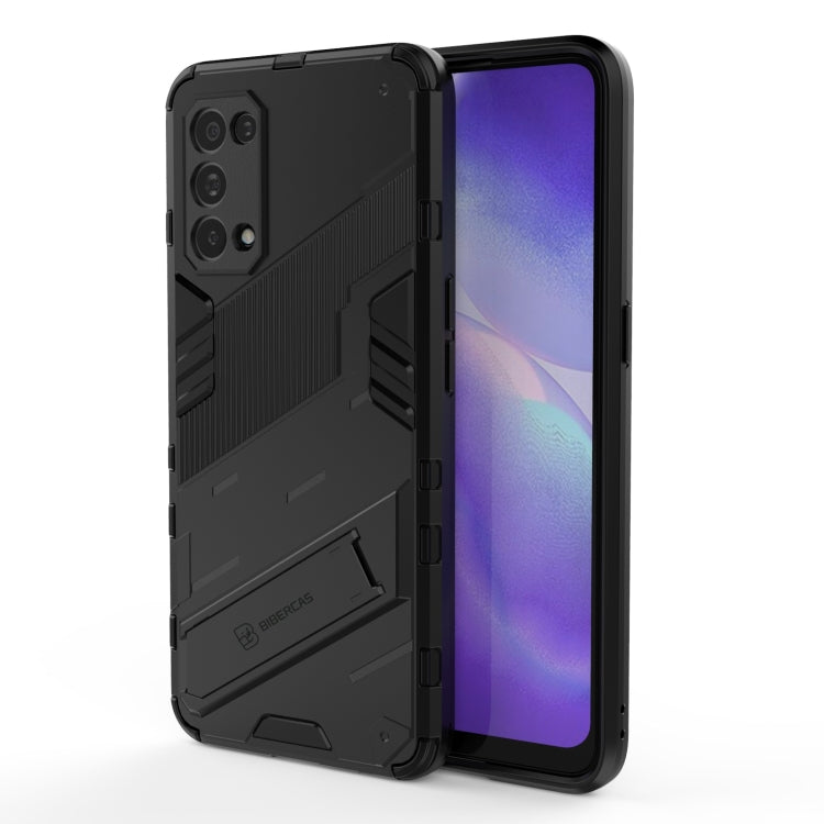 Punk Armor 2 in 1 PC + TPU Shockproof Case with Invisible Holder, For OPPO A93 5G, For OPPO A53 4G, For OPPO F17 Pro, For Realme C15, For Realme 7 Pro, For Realme 7, For OPPO Reno5 5G