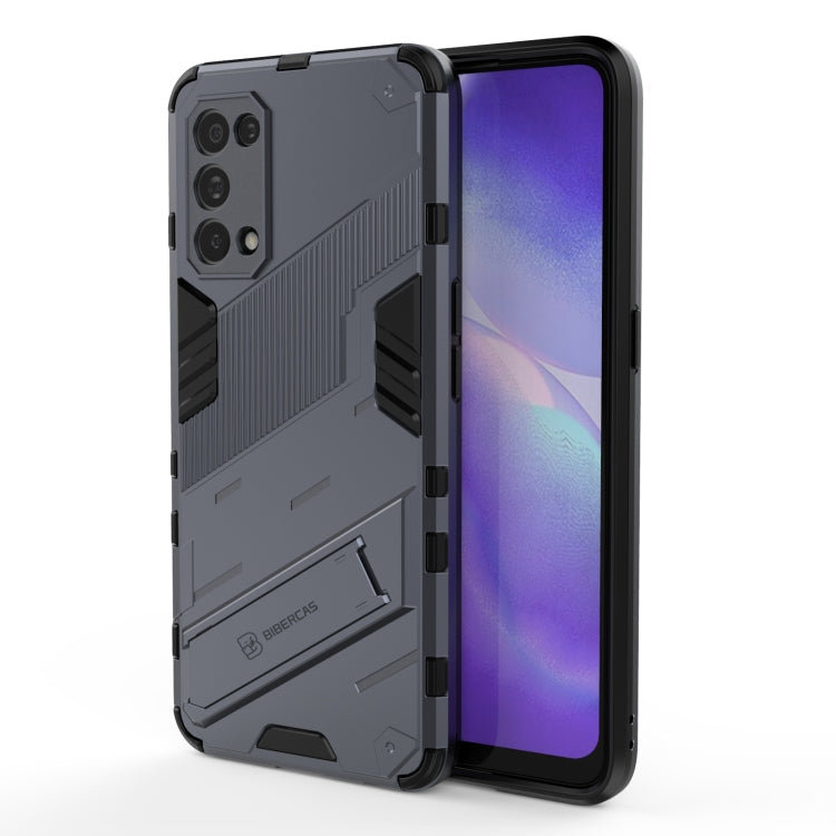 Punk Armor 2 in 1 PC + TPU Shockproof Case with Invisible Holder, For OPPO A93 5G, For OPPO A53 4G, For OPPO F17 Pro, For Realme C15, For Realme 7 Pro, For Realme 7, For OPPO Reno5 5G