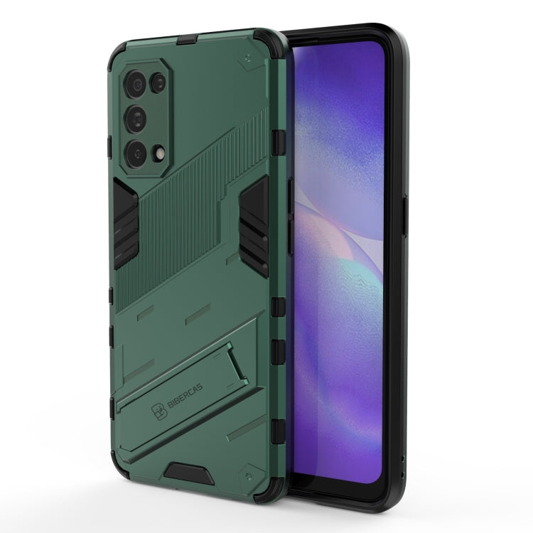 Punk Armor 2 in 1 PC + TPU Shockproof Case with Invisible Holder, For OPPO A93 5G, For OPPO A53 4G, For OPPO F17 Pro, For Realme C15, For Realme 7 Pro, For Realme 7, For OPPO Reno5 5G