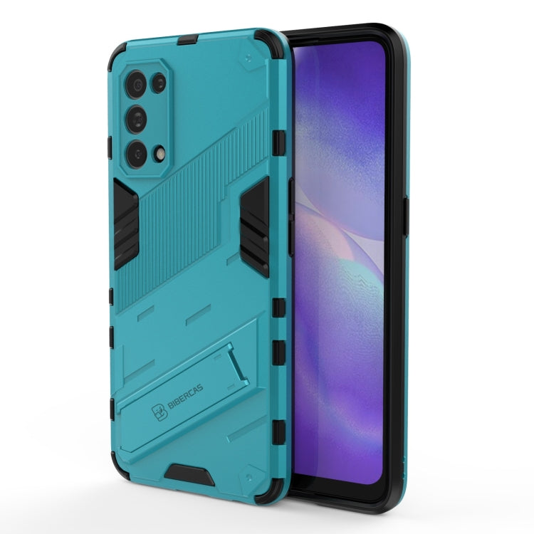 Punk Armor 2 in 1 PC + TPU Shockproof Case with Invisible Holder, For OPPO A93 5G, For OPPO A53 4G, For OPPO F17 Pro, For Realme C15, For Realme 7 Pro, For Realme 7, For OPPO Reno5 5G