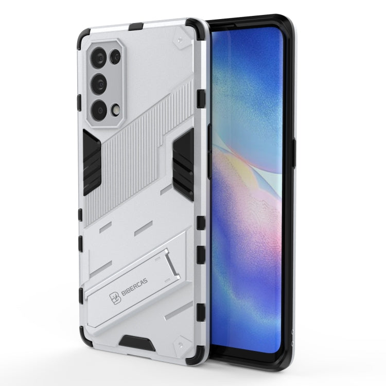 Punk Armor 2 in 1 PC + TPU Shockproof Case with Invisible Holder, For OPPO Reno5 Pro+, For Realme V15, For OPPO Realme C15, For OPPO Realme 7 Pro, For OPPO Realme 7, For OPPO Reno5 Pro, For OPPO Realme V15