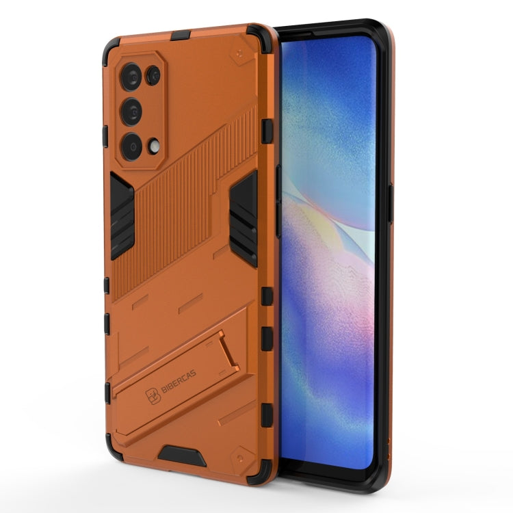 Punk Armor 2 in 1 PC + TPU Shockproof Case with Invisible Holder, For OPPO Reno5 Pro+, For Realme V15, For OPPO Realme C15, For OPPO Realme 7 Pro, For OPPO Realme 7, For OPPO Reno5 Pro, For OPPO Realme V15
