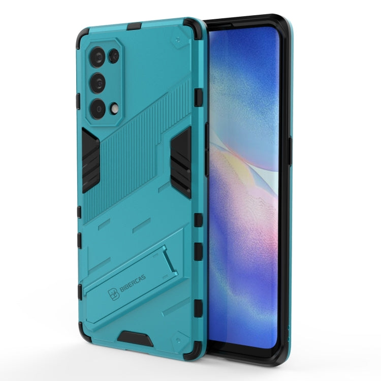 Punk Armor 2 in 1 PC + TPU Shockproof Case with Invisible Holder, For OPPO Reno5 Pro+, For Realme V15, For OPPO Realme C15, For OPPO Realme 7 Pro, For OPPO Realme 7, For OPPO Reno5 Pro, For OPPO Realme V15