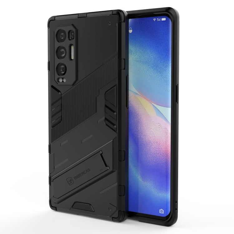 Punk Armor 2 in 1 PC + TPU Shockproof Case with Invisible Holder, For OPPO Reno5 Pro+, For Realme V15, For OPPO Realme C15, For OPPO Realme 7 Pro, For OPPO Realme 7, For OPPO Reno5 Pro, For OPPO Realme V15