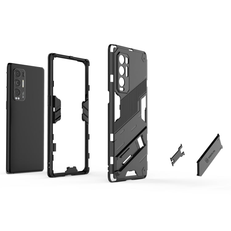 Punk Armor 2 in 1 PC + TPU Shockproof Case with Invisible Holder, For OPPO Reno5 Pro+, For Realme V15, For OPPO Realme C15, For OPPO Realme 7 Pro, For OPPO Realme 7, For OPPO Reno5 Pro, For OPPO Realme V15