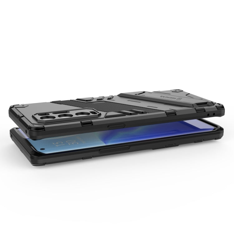 Punk Armor 2 in 1 PC + TPU Shockproof Case with Invisible Holder, For OPPO Reno5 Pro+, For Realme V15, For OPPO Realme C15, For OPPO Realme 7 Pro, For OPPO Realme 7, For OPPO Reno5 Pro, For OPPO Realme V15