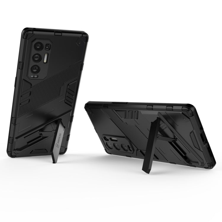 Punk Armor 2 in 1 PC + TPU Shockproof Case with Invisible Holder, For OPPO Reno5 Pro+, For Realme V15, For OPPO Realme C15, For OPPO Realme 7 Pro, For OPPO Realme 7, For OPPO Reno5 Pro, For OPPO Realme V15