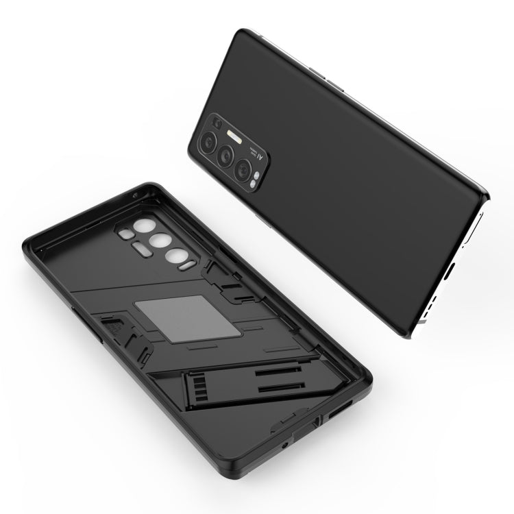 Punk Armor 2 in 1 PC + TPU Shockproof Case with Invisible Holder, For OPPO Reno5 Pro+, For Realme V15, For OPPO Realme C15, For OPPO Realme 7 Pro, For OPPO Realme 7, For OPPO Reno5 Pro, For OPPO Realme V15