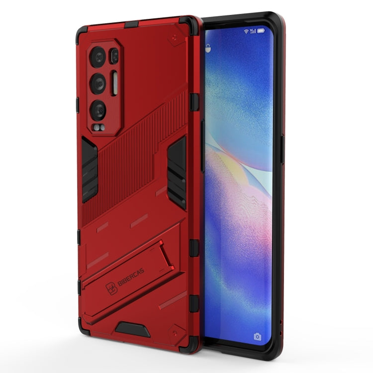 Punk Armor 2 in 1 PC + TPU Shockproof Case with Invisible Holder, For OPPO Reno5 Pro+, For Realme V15, For OPPO Realme C15, For OPPO Realme 7 Pro, For OPPO Realme 7, For OPPO Reno5 Pro, For OPPO Realme V15