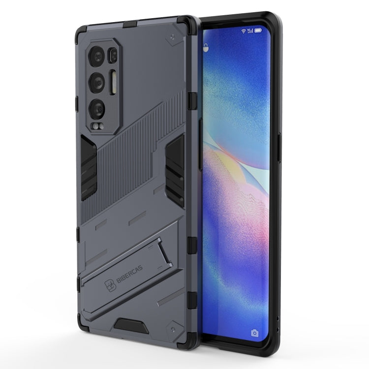 Punk Armor 2 in 1 PC + TPU Shockproof Case with Invisible Holder, For OPPO Reno5 Pro+, For Realme V15, For OPPO Realme C15, For OPPO Realme 7 Pro, For OPPO Realme 7, For OPPO Reno5 Pro, For OPPO Realme V15