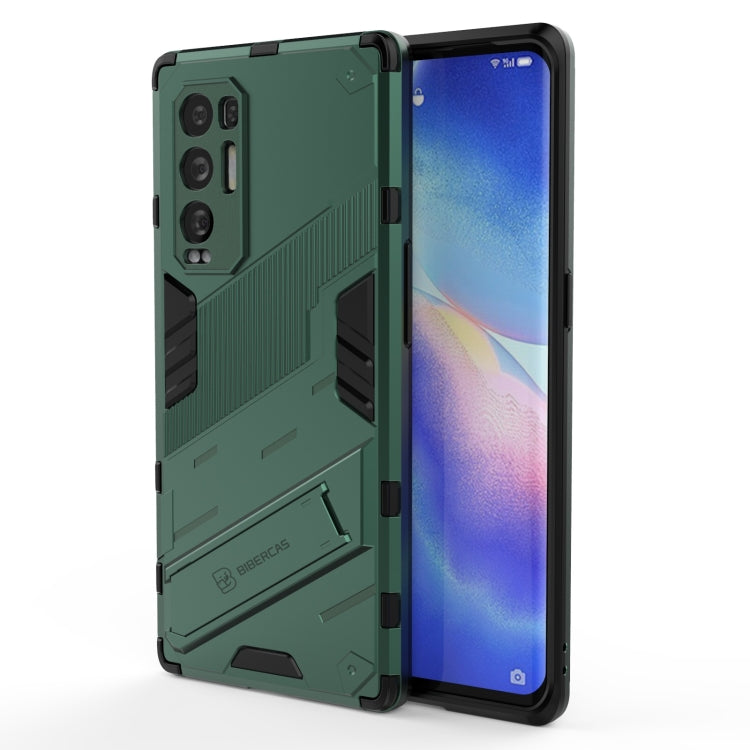 Punk Armor 2 in 1 PC + TPU Shockproof Case with Invisible Holder, For OPPO Reno5 Pro+, For Realme V15, For OPPO Realme C15, For OPPO Realme 7 Pro, For OPPO Realme 7, For OPPO Reno5 Pro, For OPPO Realme V15
