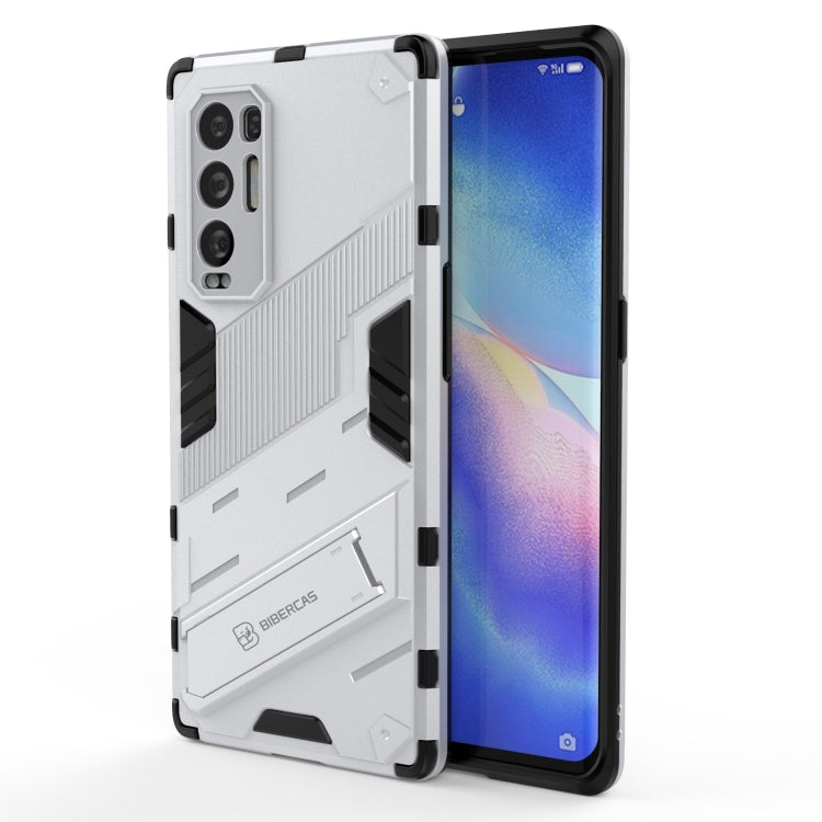 Punk Armor 2 in 1 PC + TPU Shockproof Case with Invisible Holder, For OPPO Reno5 Pro+, For Realme V15, For OPPO Realme C15, For OPPO Realme 7 Pro, For OPPO Realme 7, For OPPO Reno5 Pro, For OPPO Realme V15