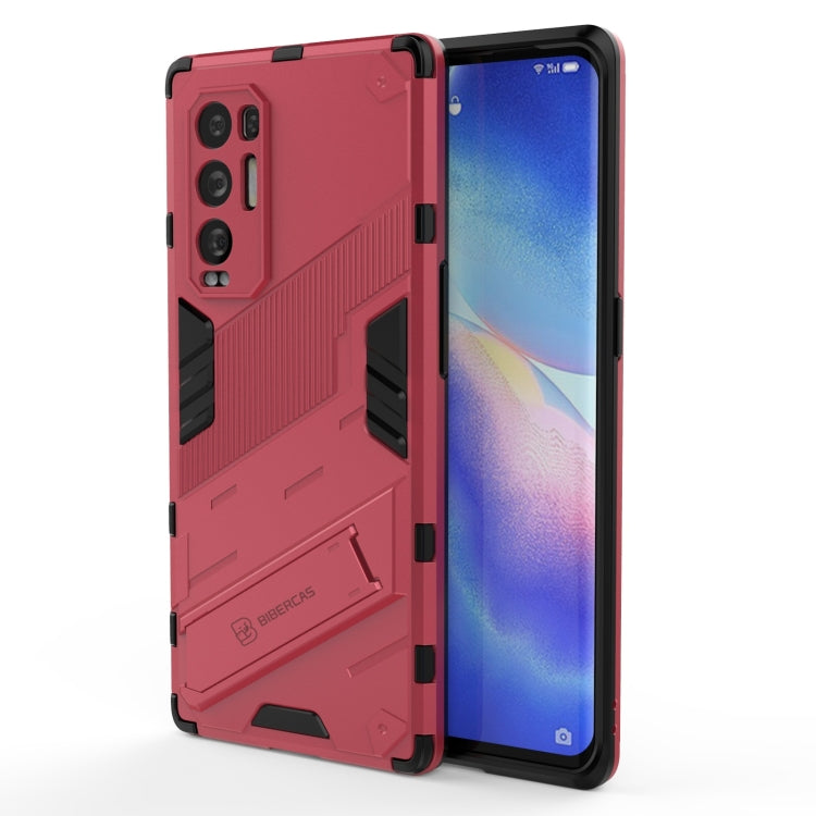 Punk Armor 2 in 1 PC + TPU Shockproof Case with Invisible Holder, For OPPO Reno5 Pro+, For Realme V15, For OPPO Realme C15, For OPPO Realme 7 Pro, For OPPO Realme 7, For OPPO Reno5 Pro, For OPPO Realme V15