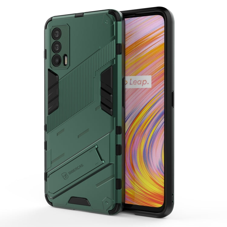 Punk Armor 2 in 1 PC + TPU Shockproof Case with Invisible Holder, For OPPO Reno5 Pro+, For Realme V15, For OPPO Realme C15, For OPPO Realme 7 Pro, For OPPO Realme 7, For OPPO Reno5 Pro, For OPPO Realme V15