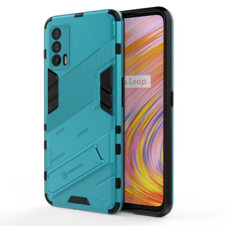 Punk Armor 2 in 1 PC + TPU Shockproof Case with Invisible Holder, For OPPO Reno5 Pro+, For Realme V15, For OPPO Realme C15, For OPPO Realme 7 Pro, For OPPO Realme 7, For OPPO Reno5 Pro, For OPPO Realme V15