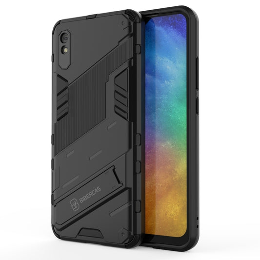 Punk Armor 2 in 1 PC + TPU Shockproof Case with Invisible Holder, For Xiaomi Redmi 9A, For Xiaomi Redmi 9, For Xiaomi Redmi Note 7, For Xiaomi Mi 10 Lite 5G, For Xiaomi Mi 10T Pro 5G, For Xiaomi Mi 11