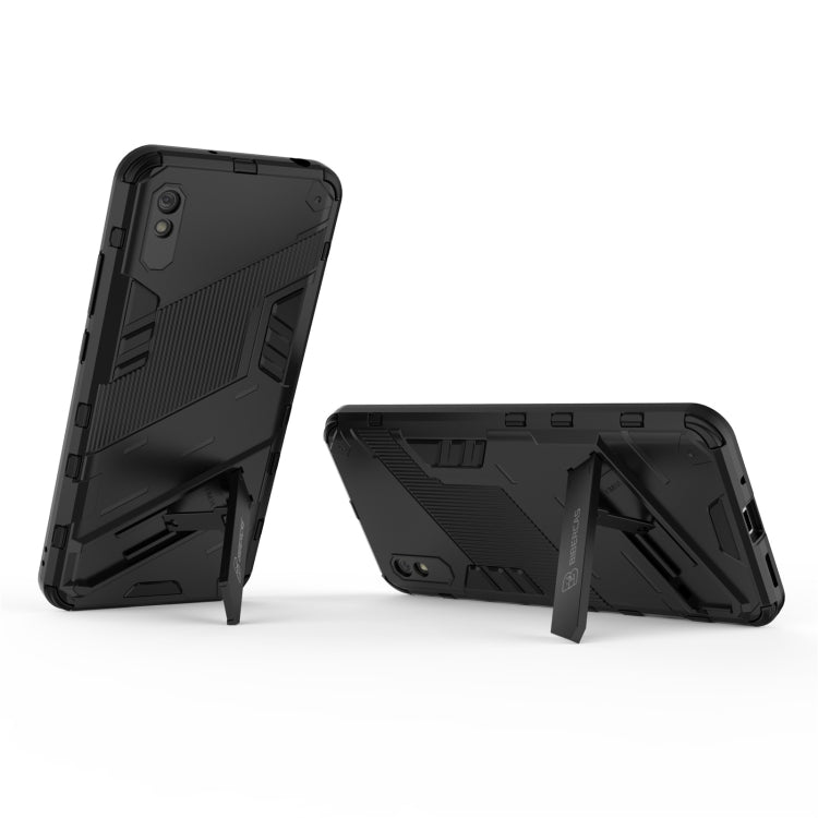Punk Armor 2 in 1 PC + TPU Shockproof Case with Invisible Holder, For Xiaomi Redmi 9A, For Xiaomi Redmi 9, For Xiaomi Redmi Note 7, For Xiaomi Mi 10 Lite 5G, For Xiaomi Mi 10T Pro 5G, For Xiaomi Mi 11