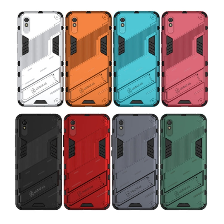 Punk Armor 2 in 1 PC + TPU Shockproof Case with Invisible Holder, For Xiaomi Redmi 9A, For Xiaomi Redmi 9, For Xiaomi Redmi Note 7, For Xiaomi Mi 10 Lite 5G, For Xiaomi Mi 10T Pro 5G, For Xiaomi Mi 11