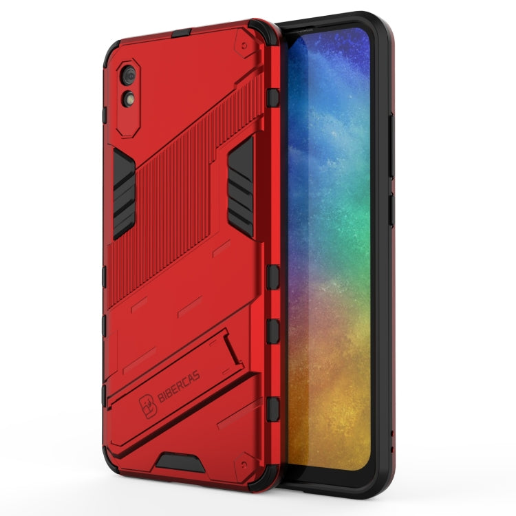 Punk Armor 2 in 1 PC + TPU Shockproof Case with Invisible Holder, For Xiaomi Redmi 9A, For Xiaomi Redmi 9, For Xiaomi Redmi Note 7, For Xiaomi Mi 10 Lite 5G, For Xiaomi Mi 10T Pro 5G, For Xiaomi Mi 11