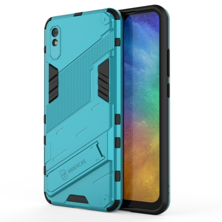 Punk Armor 2 in 1 PC + TPU Shockproof Case with Invisible Holder, For Xiaomi Redmi 9A, For Xiaomi Redmi 9, For Xiaomi Redmi Note 7, For Xiaomi Mi 10 Lite 5G, For Xiaomi Mi 10T Pro 5G, For Xiaomi Mi 11