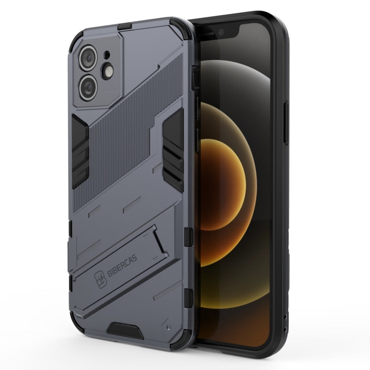 Punk Armor 2 in 1 PC + TPU Shockproof Case with Invisible Holder, For iPhone 12 mini, For iPhone 12, For iPhone 12 Pro, For iPhone 12 Pro Max, For iPhone 11 Pro, For iPhone 11