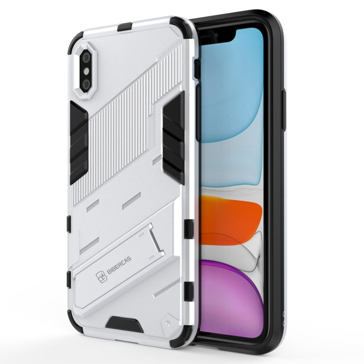 Punk Armor 2 in 1 PC + TPU Shockproof Case with Invisible Holder, For iPhone 11 Pro Max, For iPhone X / XS, For iPhone XR, For iPhone XS Max, For iPhone 6 & 6s, For iPhone 6 Plus & 6s  Plus