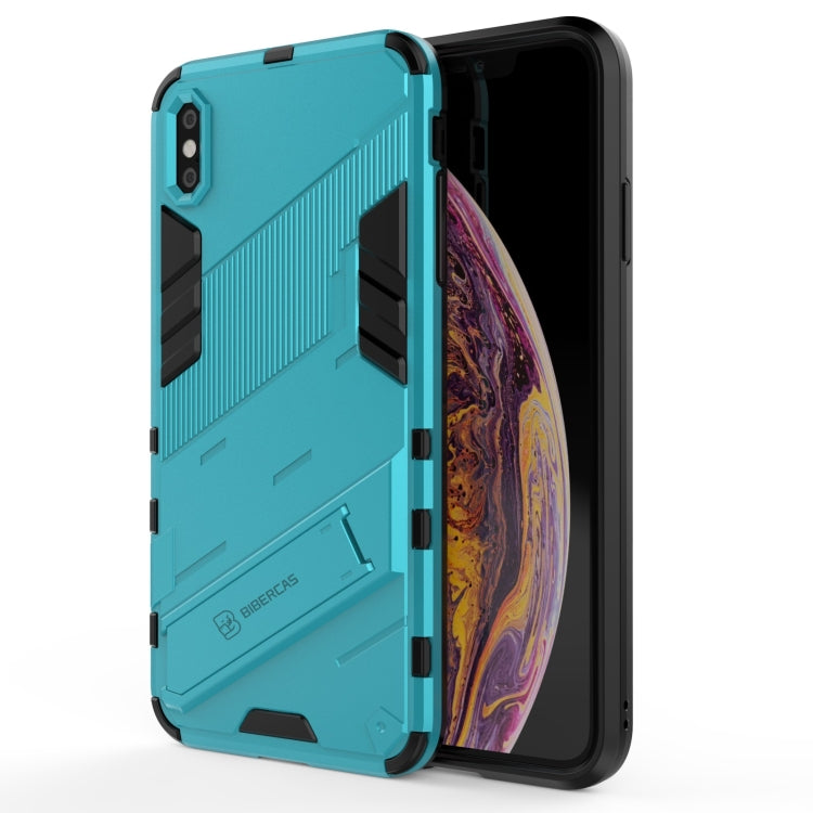 Punk Armor 2 in 1 PC + TPU Shockproof Case with Invisible Holder, For iPhone 11 Pro Max, For iPhone X / XS, For iPhone XR, For iPhone XS Max, For iPhone 6 & 6s, For iPhone 6 Plus & 6s  Plus