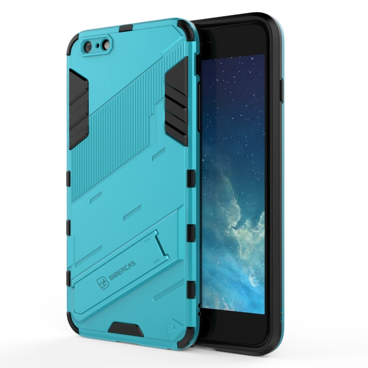 Punk Armor 2 in 1 PC + TPU Shockproof Case with Invisible Holder, For iPhone 11 Pro Max, For iPhone X / XS, For iPhone XR, For iPhone XS Max, For iPhone 6 & 6s, For iPhone 6 Plus & 6s  Plus